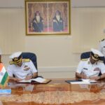 SIGNING OF MOU ON WHITE SHIPPING INFORMATION EXCHANGE BETWEEN INDIAN NAVY AND ROYAL NAVY OF OMAN