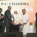 P.C. Chandra Group felicitates Ustad Amjad Ali Khan at the 29th P.C. Chandra Puraskaar, 2022
