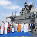 Vice President visits INS Vikrant, India’s indigenous aircraft carrier