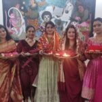 Women celebrate the auspicious Karwa Chauth at the festivities hosted by Punjabi Seva Samhiti!